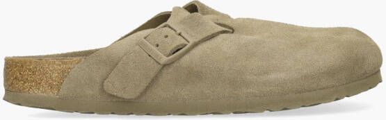 Birkenstock Suede Leather Boston Platte Schoenen Green - Foto 7