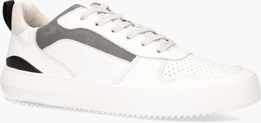 BLACKSTONE Lage Sneakers Heren Mykel Maat: 43 Materiaal: Leer Kleur: Wit - Foto 6