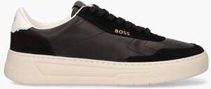 Hugo Boss Baltimore sneaker van leer met suède details