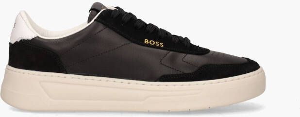 Hugo Boss Baltimore sneaker van leer met suède details