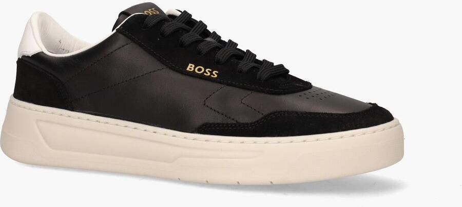 Hugo Boss Baltimore sneaker van leer met suède details