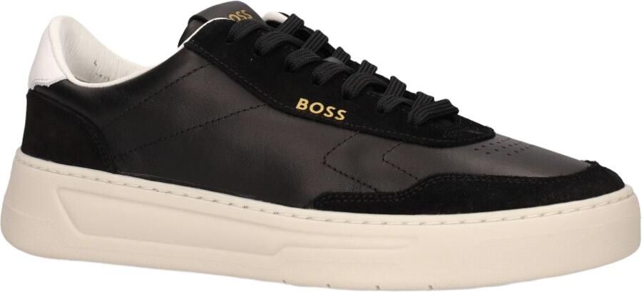 Hugo Boss Baltimore sneaker van leer met suède details - Foto 2