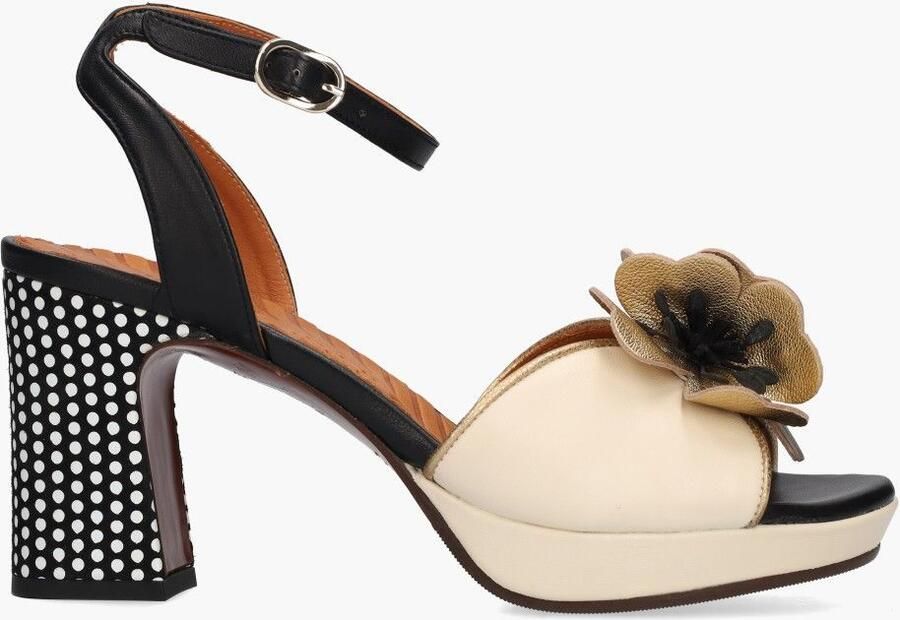 Chie mihara Kaski Off-White Zwart