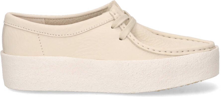 Clarks Witte Wallabee Cup Moccasin Lifestyle Schoen White Dames - Foto 7