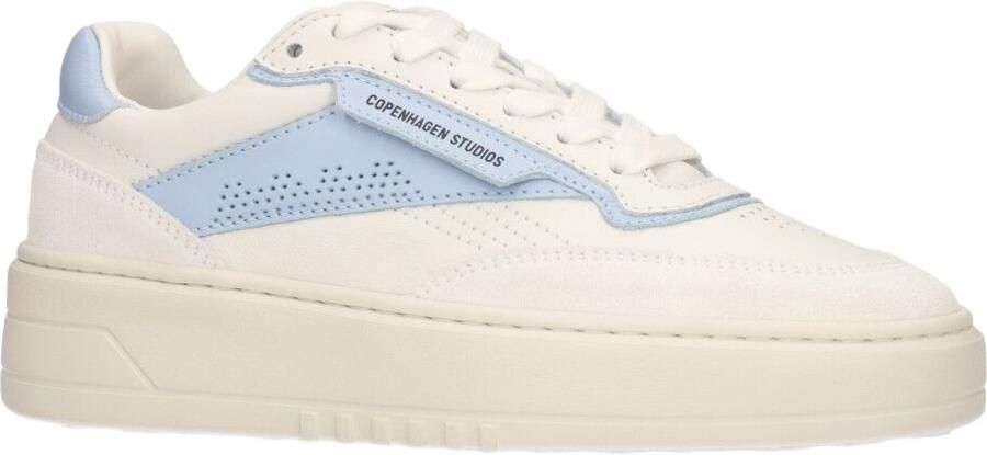 Copenahgen studios Copenhagen Studios dames sneaker Charente wit blauw leder - Foto 4