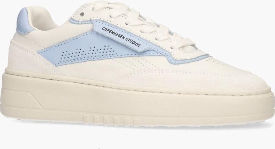 Copenahgen studios Copenhagen Studios dames sneaker Charente wit blauw leder - Foto 4