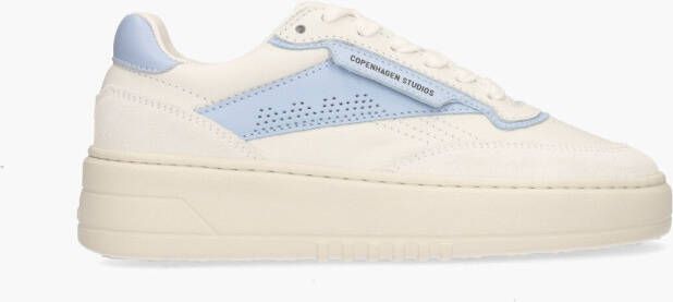 Copenhagen CPH89 Leather Mix Wit Lichtblauw