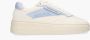 Copenahgen studios Copenhagen Studios dames sneaker Charente wit blauw leder - Thumbnail 3