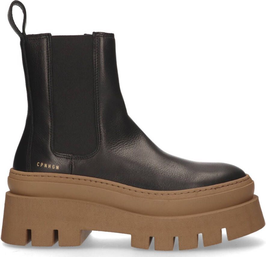 Copenhagen Shoes Dames Enkellaarzen Cph686 Vitello Zwart Steen Black Dames - Foto 6