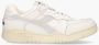 Diadora Sneakers Heren Lage sneakers Herenschoenen Leer B.560 Used Italia Wit - Thumbnail 3