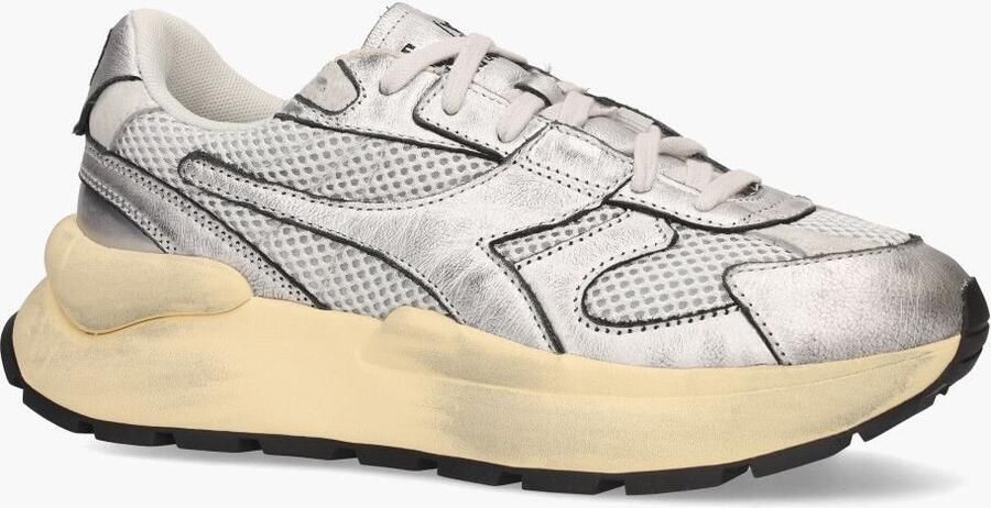 Diadora Heritage S8000 Silver Metallic Leather Sneakers Wo - Foto 3