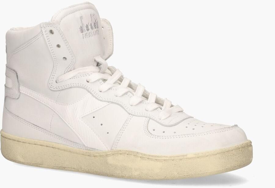 Diadora Heritage mi basket used sneakers heren wit c0657 white-white leer 42 5 (8+) - Foto 13