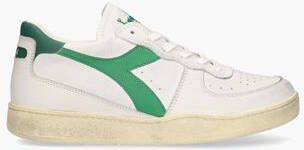 Diadora Heritage Mi Basket Low Used Wit Groen