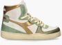 Diadora Heritage Mi Basket Metal Used Wit Groen - Thumbnail 1