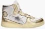 Diadora Sneakers Dames Lage sneakers Damesschoenen Leer M basket metallic Goud - Thumbnail 3