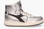 DIADORA Hoge Sneakers Dames Mi Basket Used Z Maat: 36 Materiaal: Leer Kleur: Zilver - Thumbnail 3