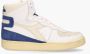 Diadora Heritage Mi Basket Punched Italia Wit Blauw - Thumbnail 1