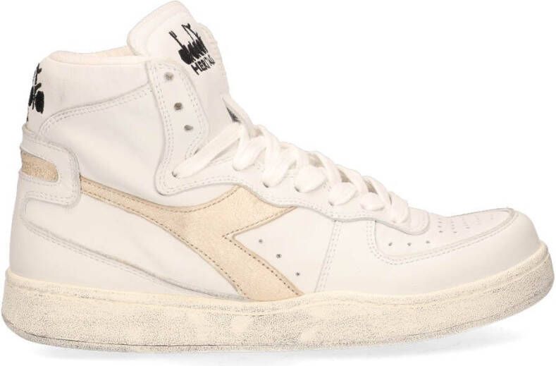 Diadora Heritage MI Basket used white gold Wit - Foto 4