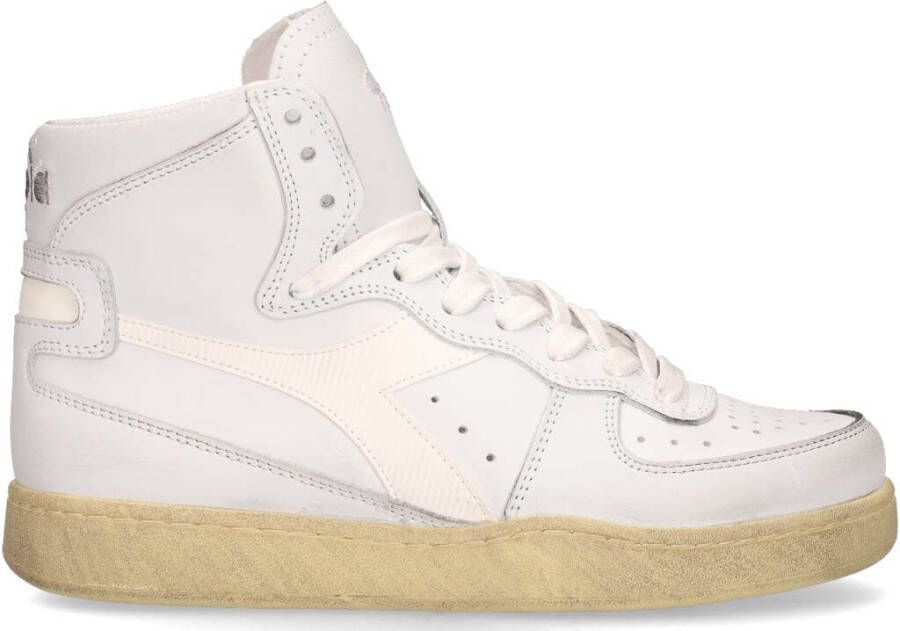 Diadora Heritage mi basket used sneakers heren wit c0657 white white leer 43 5(9+ ) - Foto 12