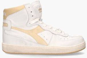 Diadora Heritage Mi Basket Used Wit Beige