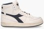 Diadora Sneakers Dames Lage sneakers Damesschoenen Leer MI bask L metal Turquoise - Thumbnail 3