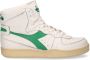 Diadora Heritage mi basket used sneakers wit 201.158569 c6834 white verdant leer 43 5(9+ ) - Thumbnail 4