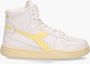 Diadora Heritage Mi Basket Used Wit Lichtgeel - Thumbnail 2