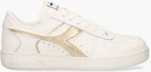 Diadora Sport Magic Basket Low Metal Wit Goud
