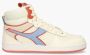 Diadora Magic Basket Mid Label Woman Hoge sneakers Leren Sneaker Dames Wit - Thumbnail 3