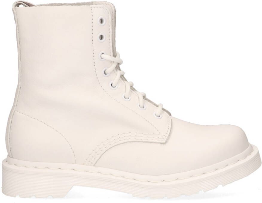 Dr Martens Dr. Martens 1460 PASCAL MONO OPTICAL WHITE Volwassenen VeterlaarzenHalf hoge schoenenPopulaire damesschoenen Kleur Wit beige - Foto 11