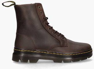 Dr. Martens COMBS LEATHER DARK BROWN Heren sneakersHeren veterschoenVrije tijd half-hoog Bruin - Foto 2