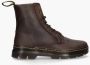 Dr. Martens COMBS LEATHER DARK BROWN Heren sneakersVrije tijd half-hoog Oranje - Thumbnail 2