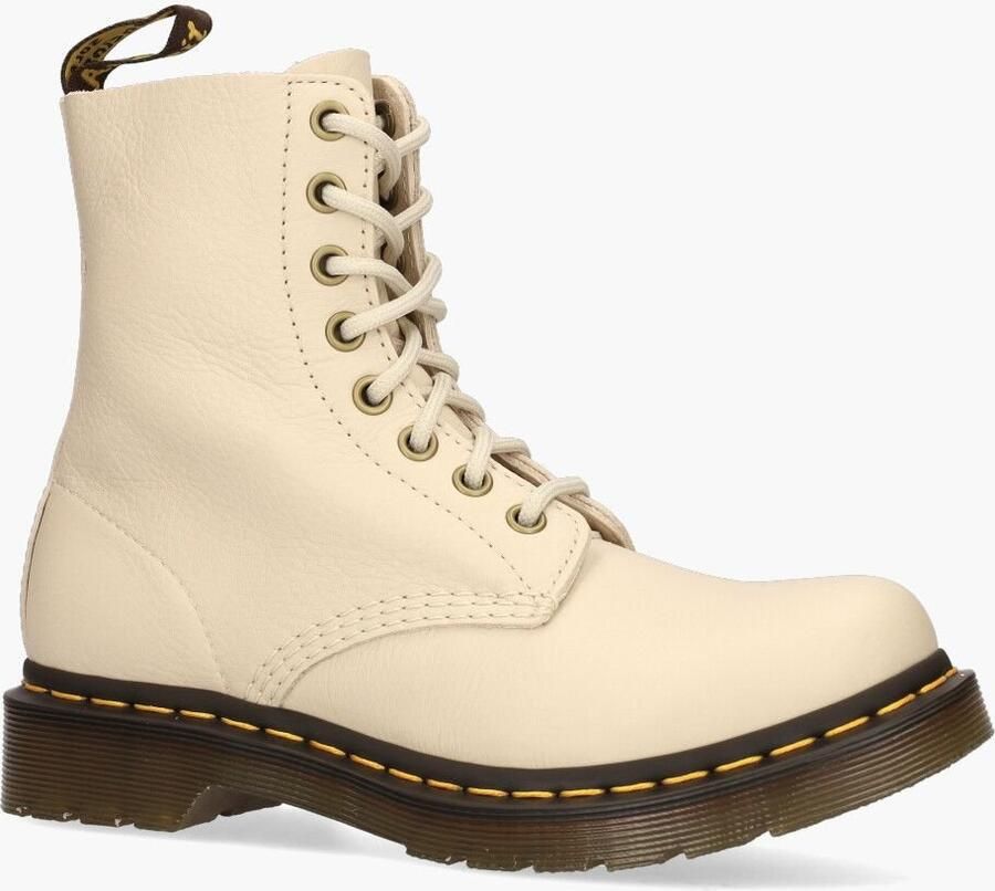 Dr. Martens 1460 PASCAL PARCHMENT BEIGE Volwassenen VeterlaarzenHalf-hoge schoenen Wit beige - Foto 9