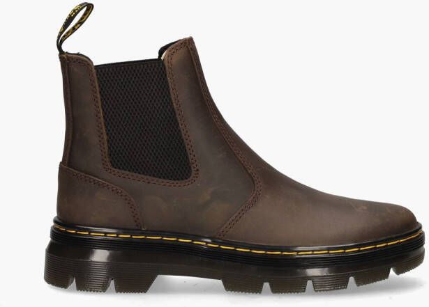 Dr martens Embury Dark Brown Crazy Horse Bruin Leer Chelsea boots Unisex - Foto 9
