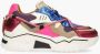 DWRS The label BLACK FRIDAY DEAL Dames Sneakers Roze Stof Leer - Thumbnail 2