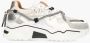DWRS LABEL Jupiter denim Silver Grey Grijs Leer Lage sneakers Dames - Thumbnail 11