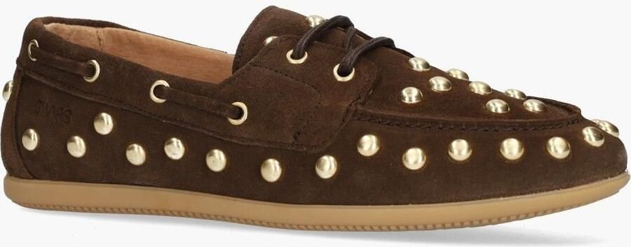 Dwrs label DWRS Latty Big Studs Donkerbruin