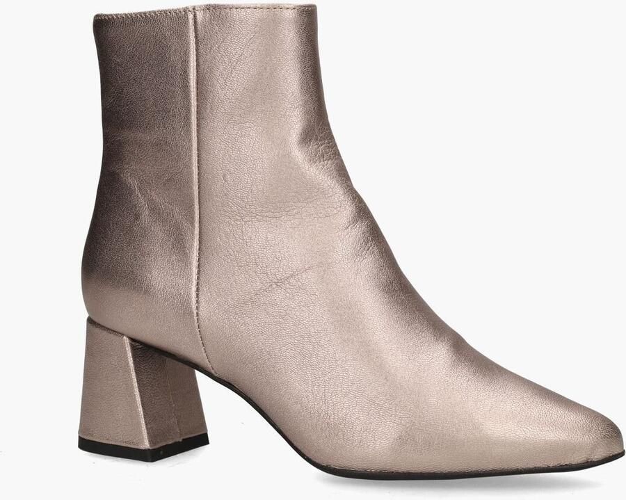DWRS LABEL Lugano Smoke metallic Goud Leer Enkellaars met hak Dames - Foto 3