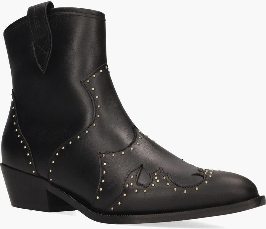DWRS LABEL Lyon studs westernboots Zwart Leer Western Dames - Foto 3