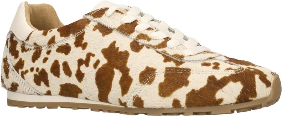 DWRS LABEL DWRS SAVA cow hair on sneakers beige Leer Dames - Foto 3
