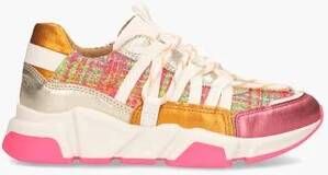 DWRS LABEL DWRS LOS ANGELES tweed Roze Champagne Dames Sneaker B9101 - Foto 3