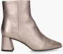 DWRS LABEL Lugano Smoke metallic Goud Leer Enkellaars met hak Dames - Thumbnail 2