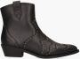 DWRS LABEL Lyon studs westernboots Zwart Leer Western Dames - Thumbnail 3
