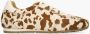 DWRS LABEL DWRS SAVA cow hair on sneakers beige Leer Dames - Thumbnail 3