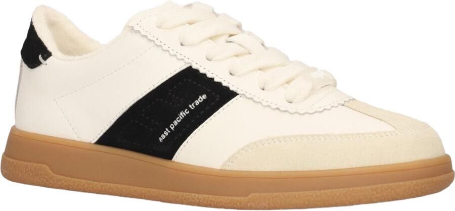 EAST PACIFIC TRADE Lage Sneakers Dames W Santos Maat: 38 Materiaal: Leer Kleur: Beige - Foto 4
