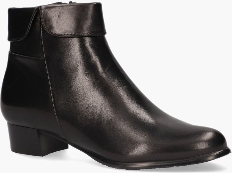 Everybody Vrouwen Leren Enkellaarsjes Laarzen Damesschoenen 49146 Zwart - Foto 3