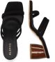 ALOHAS Zwarte leren sandalen van Indiana Black Dames - Thumbnail 3