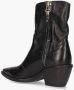 A.s.98 B84205 Enkellaarsjes Enkelboots met rits Dames Zwart - Thumbnail 8