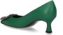 BiBi Lou Dames Pumps Damesschoenen Suède Kitten heel hoogte 6 cm 656Z10VK Groen - Thumbnail 3