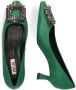 BiBi Lou Dames Pumps Damesschoenen Suède Kitten heel hoogte 6 cm 656Z10VK Groen - Thumbnail 4